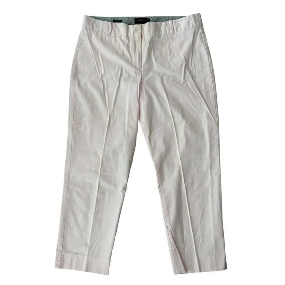 Talbots Signature Pink Cropped Ankle Pants Size 12